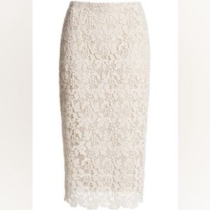H&M Conscious Collection Beige Pencil Skirt